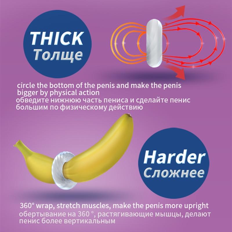 Silicon Male Penis Ring 3 Levels Long Lasting Training Time Delay Cock Rings Sex Toys for Men Product