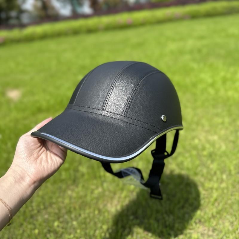 Bike Electric Vehicle Baseball Helmet Adult Motorcycle Half Helmet Summer Motorcycle Helmets Electric Vehicle Helmet Sunshade and Rainproof