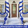 Plastic Tinsel Garlands - Waterproof Christmas Decorations for Indoor & Outdoor Use, No Electricity Needed, Featherless, Durable Holiday Home Decor