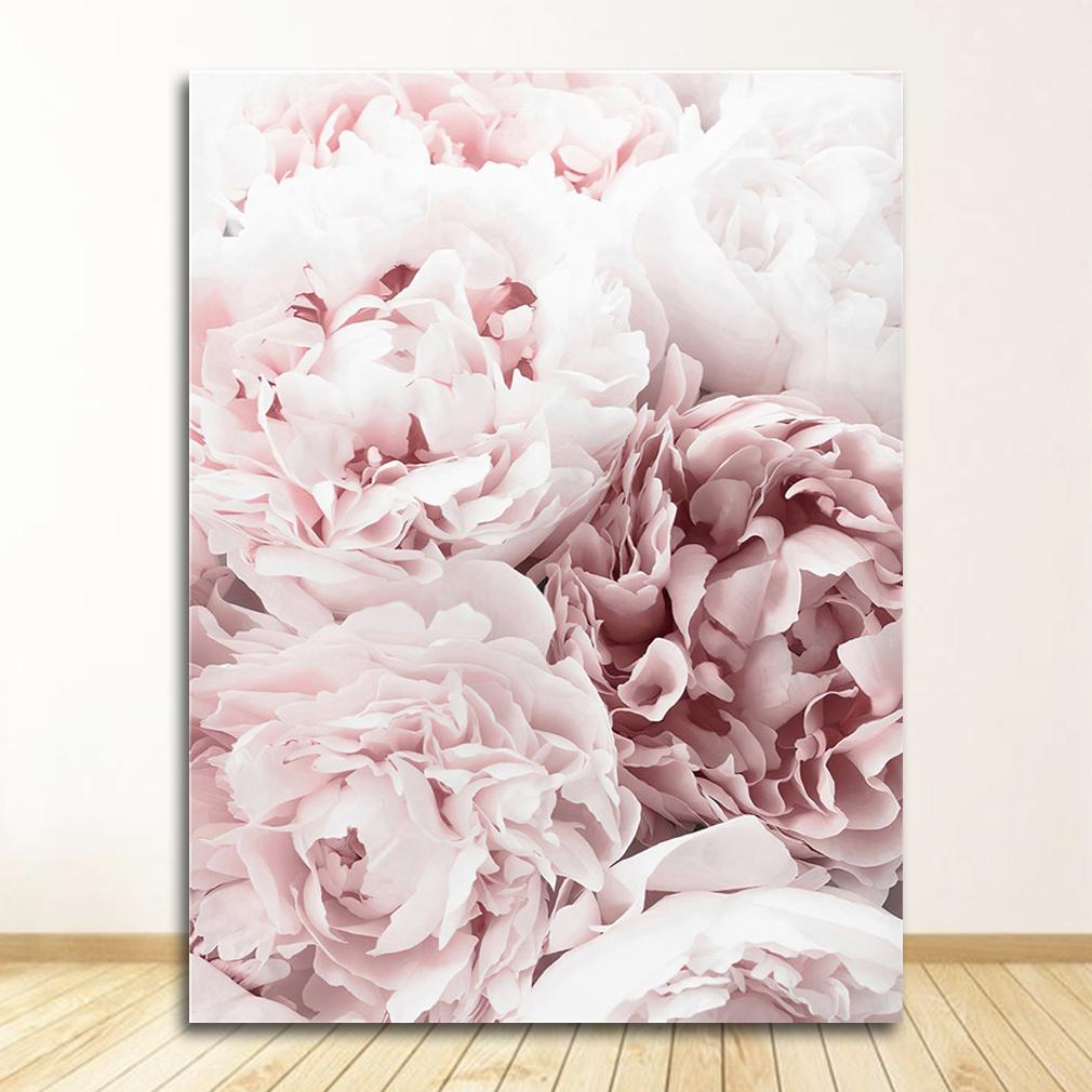 Picture Scandinavian Wall Art Living Room Decor Flower Poster Peony Print Roses Floral Canvas Painting