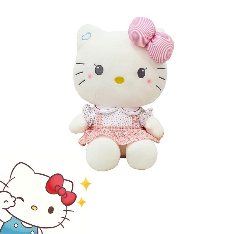 Cute Kt Cat Plush Toy Soft Stuffed Animal Doll Wholesale Gift For Birthdays