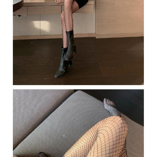 Trendy Sexy Fishnet Stockings, Ultra-elastic Large, Medium, and Small Mesh Pantyhose, Sexy High-tube Fishnet Stockings