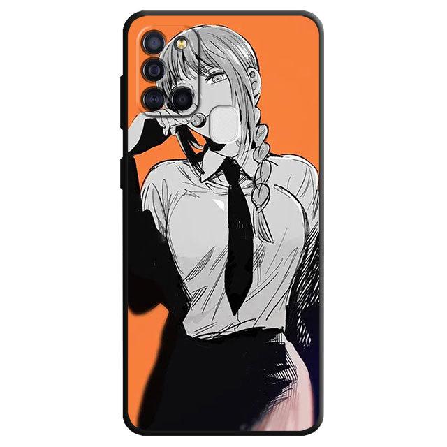 Back Tpu Soft Case For Samsung Galaxy A50 A03s A04s A10s A03 Core A04 A02s A10 A20e A70 A40 A02 A01 Chainsaw Man Anime Cover