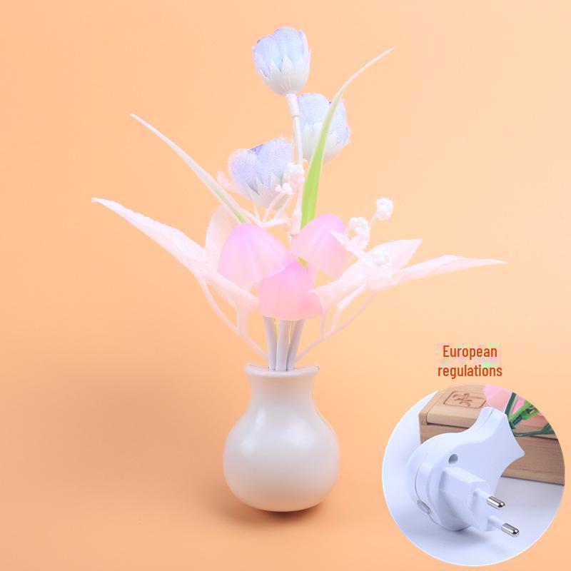 

Світлодіодний нічник Тюльпан для транскордонного використання: Підключається до розетки грибоподібна лампа з датчиком світла, що відповідає стандартам США/Європейської інтеграції. 0.5W