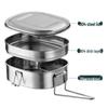 Huabeishi 304 Stainless Steel Lunch Box