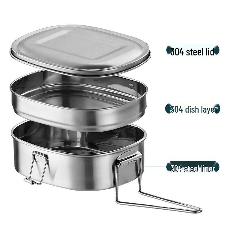 Huabeishi 304 Stainless Steel Lunch Box
