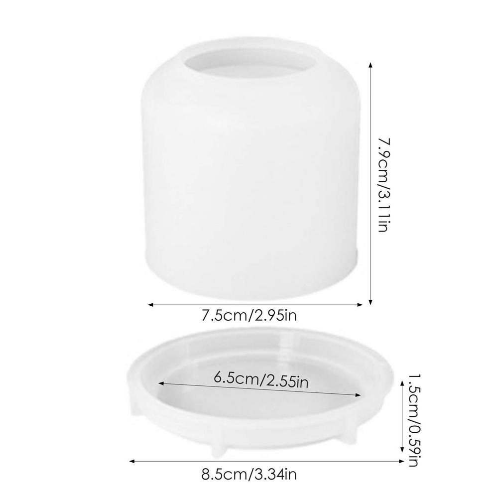 

Drip Jars Storage Box Silicone Mold Multi-function Display DIY Aromatherapy Gypsum Crystal Epoxy Resin Casting Making Moulds