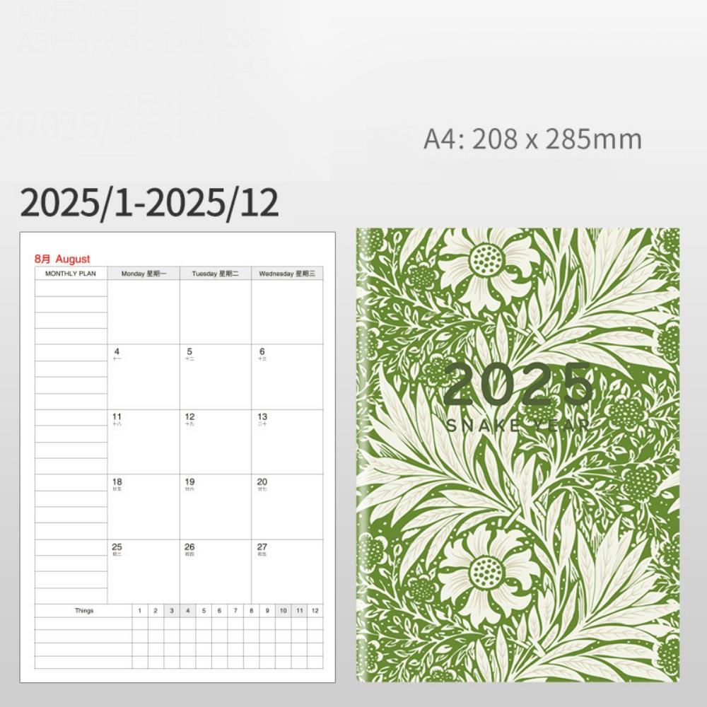 Thick Paper Day/Week/Year Agenda Planner Notepad 84 Pages Datebook  To Do List