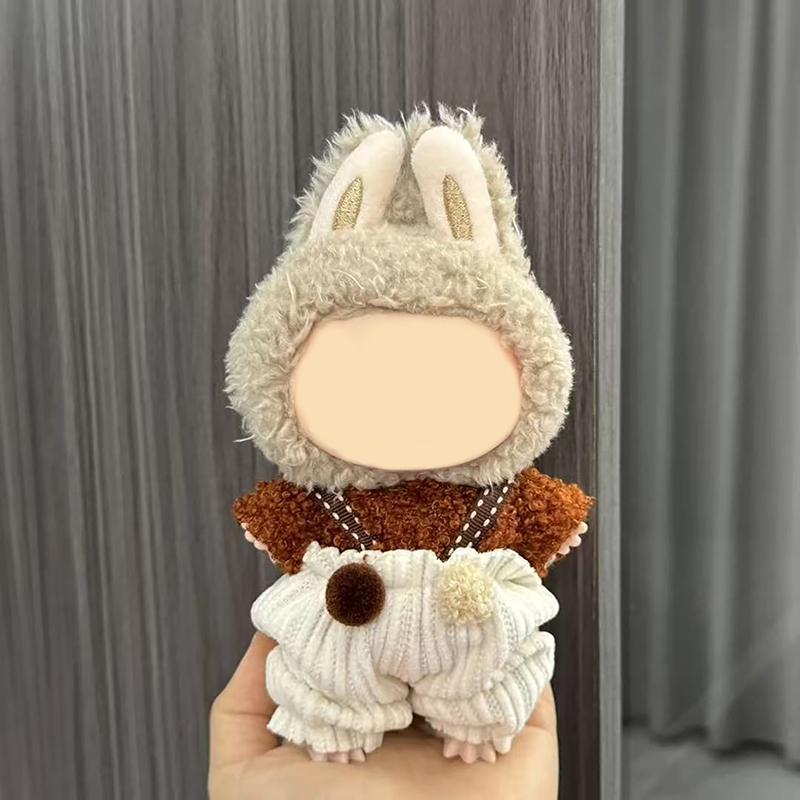 

For 17cm Labubu Doll Clothes Fashion Clothes Hoodies Doll Cloth Doll Accessories