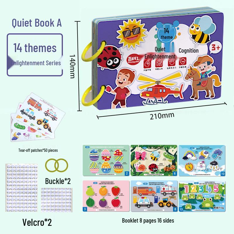 

Детская развивающая книжка для возраста 1-3 года: Разрывная наклейка Игрушка для развивающего обучения