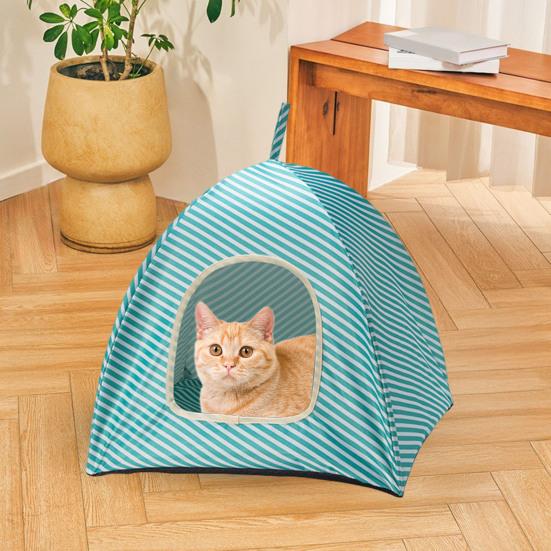 Cat Tent Indoor Outdoor Pet Tent House Portable Cat Cave Bed with Handle for Kittens Puppies Small Animals