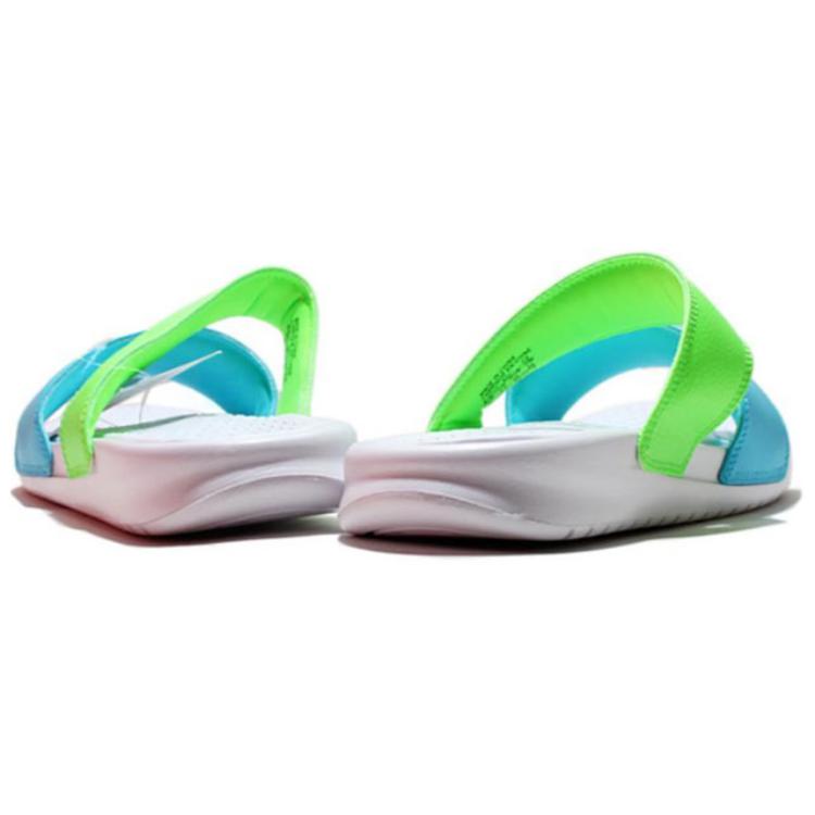 Nike Benassi Comfortable Lightweight Non-Slip Slide Sandals Women Footwear Blue Green 819717-431