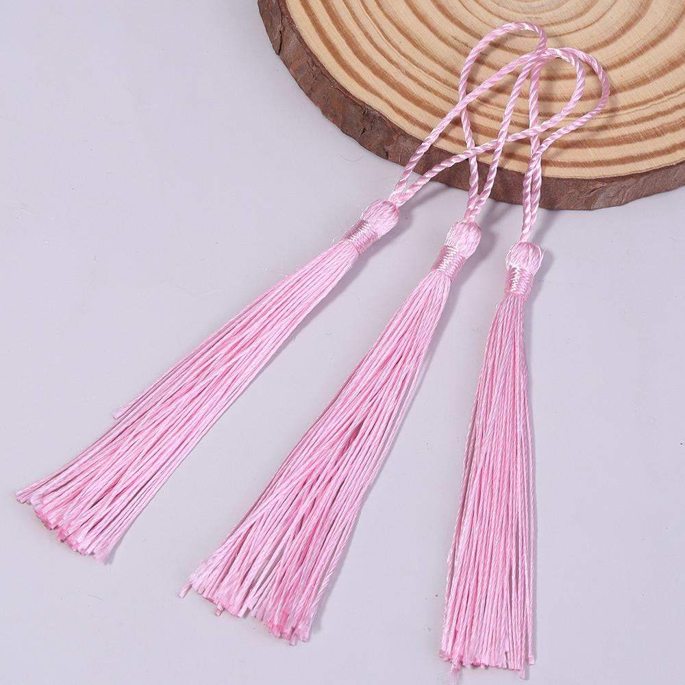 30-100pcs/lot Colorful Polyester Silk Tassel Fringe Cotton Tassels Trim For Sewing Curtains Accessories DIY Bookmark Decoration