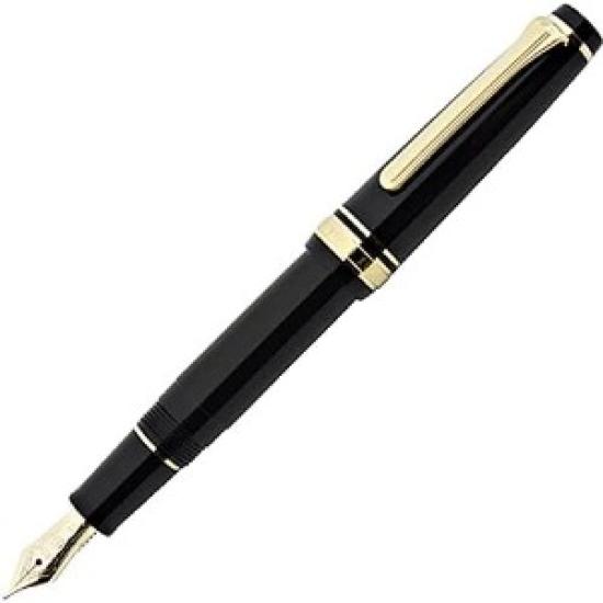 Sailor Professional Gear Slim Mini Black Fine Nib 11-1303-220 with Converter