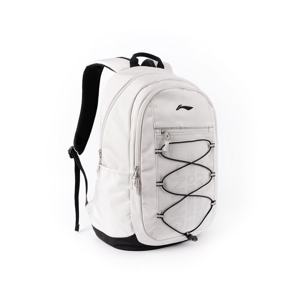 Li Ning Polyester Backpack Regular Unisex Black ABSU325