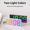Temperature/Date Display Electronic Table Clock Luminous Mirror Sleep Timer  Student Use