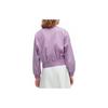 UNIQLO Solid Color Half High Neck Zipper Jacket Women jackets Light-Blue Purple 456091-71
