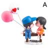 Anime Couples For Car Ornament Model Cute Kiss Balloon Figure Auto Interior Decoration Pink Dashboard Figurine Accessories Y8H2