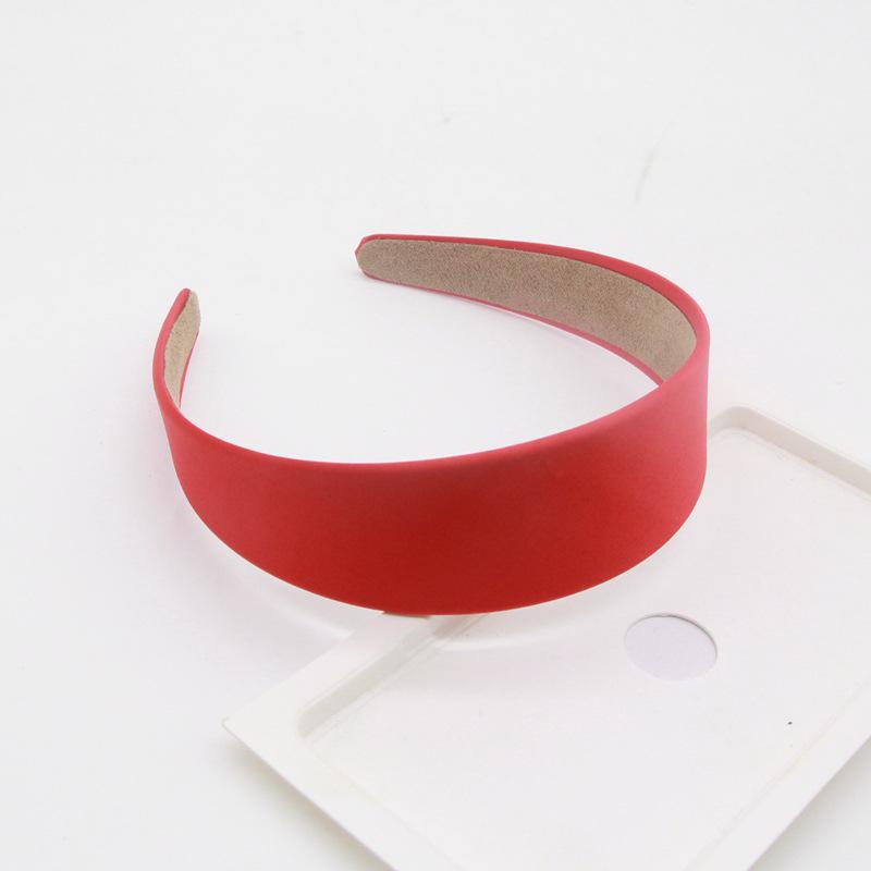 Korean Silk Satin Headband - 4cm Widened Fairy Style