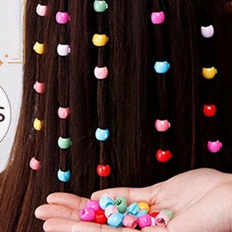 Colorful Bean Hair Clips Korean Style Candy Colors Mixed 50 Pieces Sweet And Cute Children'S Hair Clips