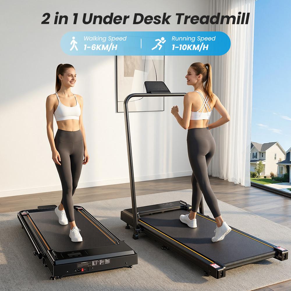 Formill FT41 Brushless Motor Walking Pad Incline Treadmill with Handle Bar 1–10KM/H Speed LED Display Remote Control Compact Home Office Treadmill