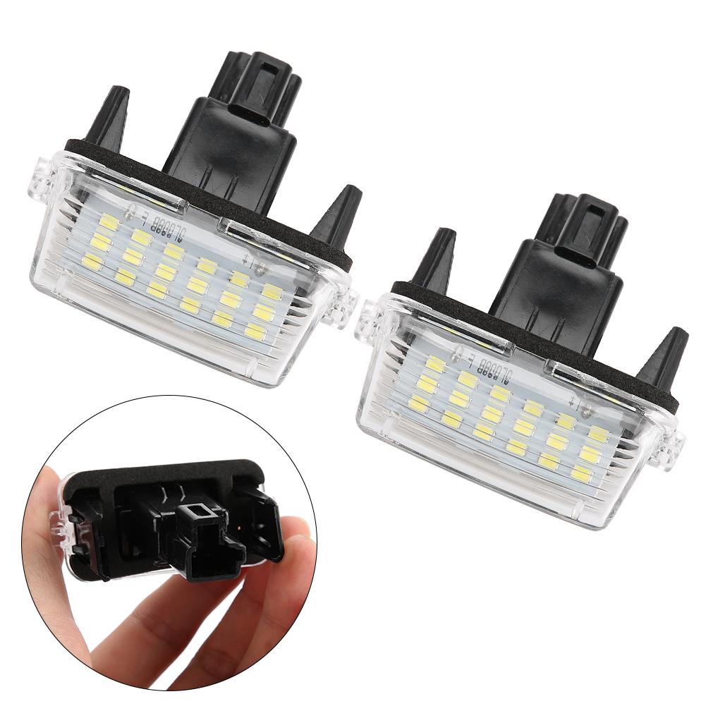 1 Pair LED Number License Plate Light Lamp Fit for Toyota Corolla 2014