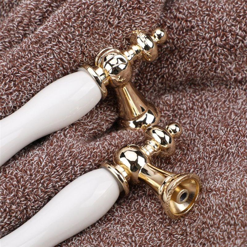 AAAF Fashion Cabinet Handle Golden Kitchen Cupboard Door Handle Drawer Pull European Style White Furniture Handle