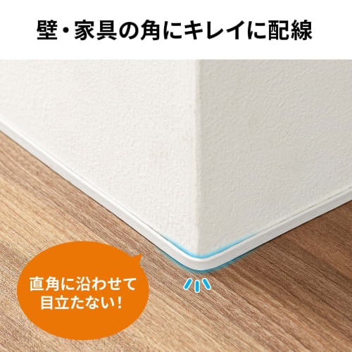 SANWA SUPPLY LAN Cable CAT7 Ultra Flat (3m) 10Gbps/600MHz Gigabit Ethernet Cable Anti-Claw RJ45 Connector White KB-FLU7-03W