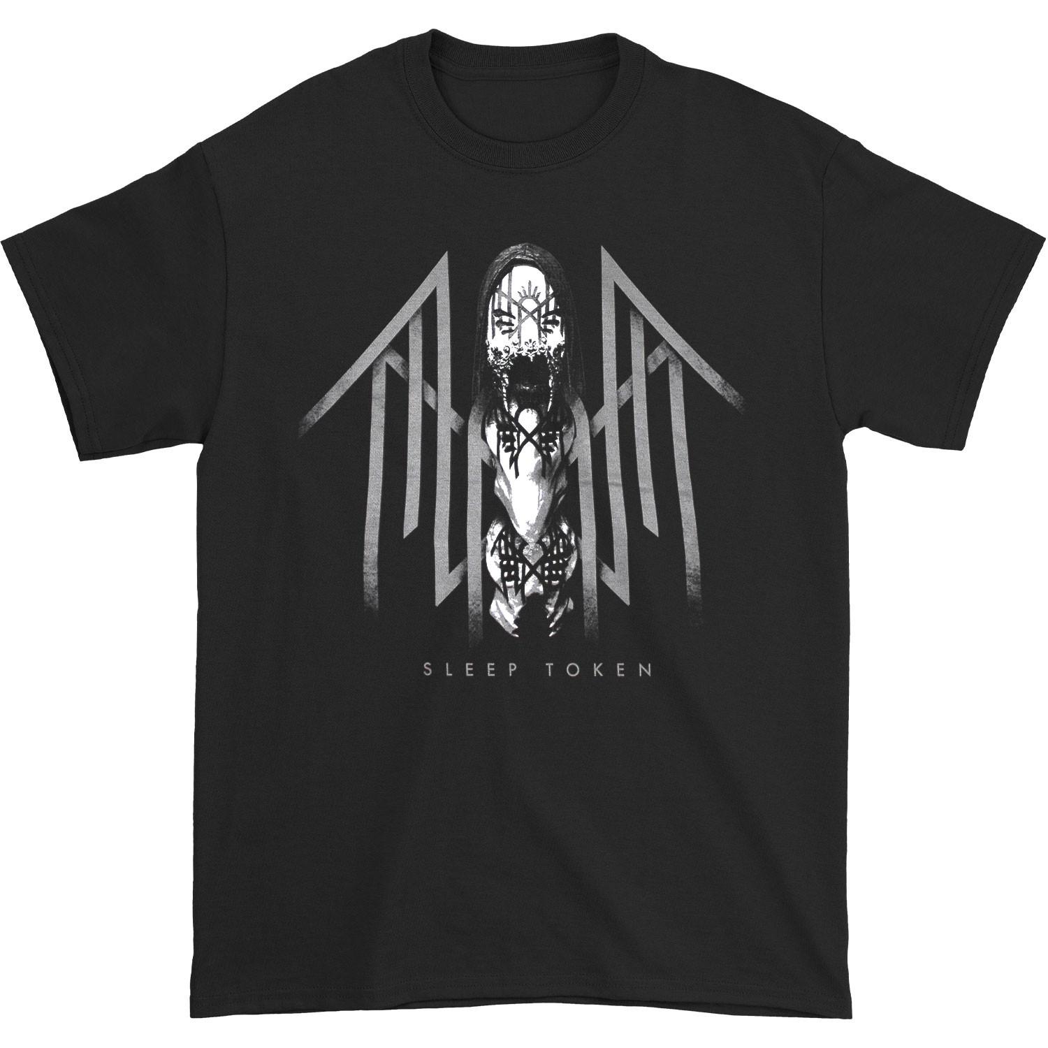 Men s Sleep Token Totem B&W T-shirt Medium Black M