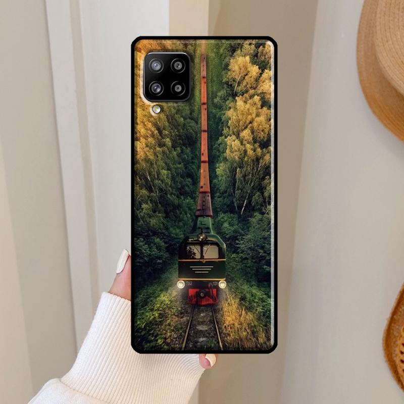 Classic Steam Train Railway Case For Samsung Galaxy A16 A56 A36 A26 A25 A54 A34 A14 A52 A32 A12 A13 A33 A53 A15 A35 A55