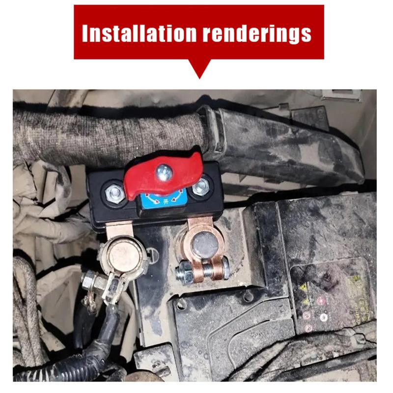 Car Battery Cut Off Switch Disconnect Automatic Circuit Breaker Anti-Leakage Switch Isolator For Cars Truck 12V/24V 1Pc