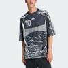 Adidas SS25 Adilenium Teamgeist Printed Loose Fit Classic Short Sleeve Football Shirt Men Tops KF8522