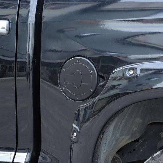 Matt Black Outer Exterior Fuel Tank Cap Cover Trim For Toyota Tundra 2007-21