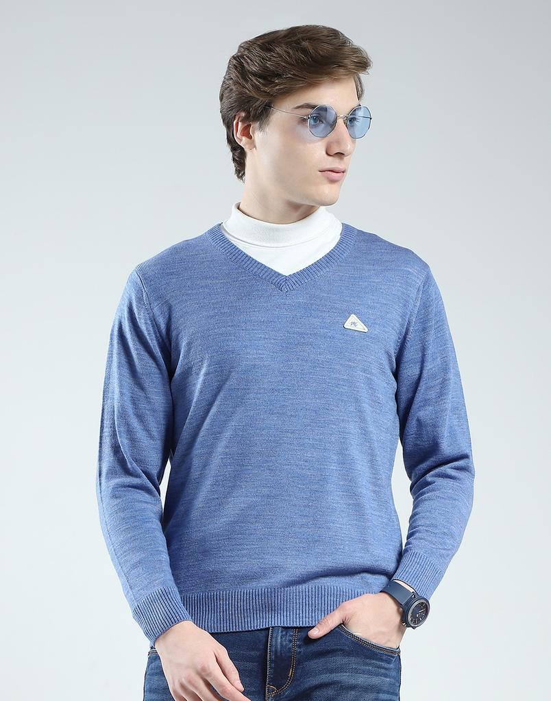 MONTE CARLO Men's V Neck Full Sleeves Pullover