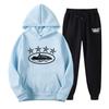 Corteiz Modny Luźny Zestaw Bluza Streetwear - Unisex Casualowy Styl Hip Hopowy Amerykański na Jesień