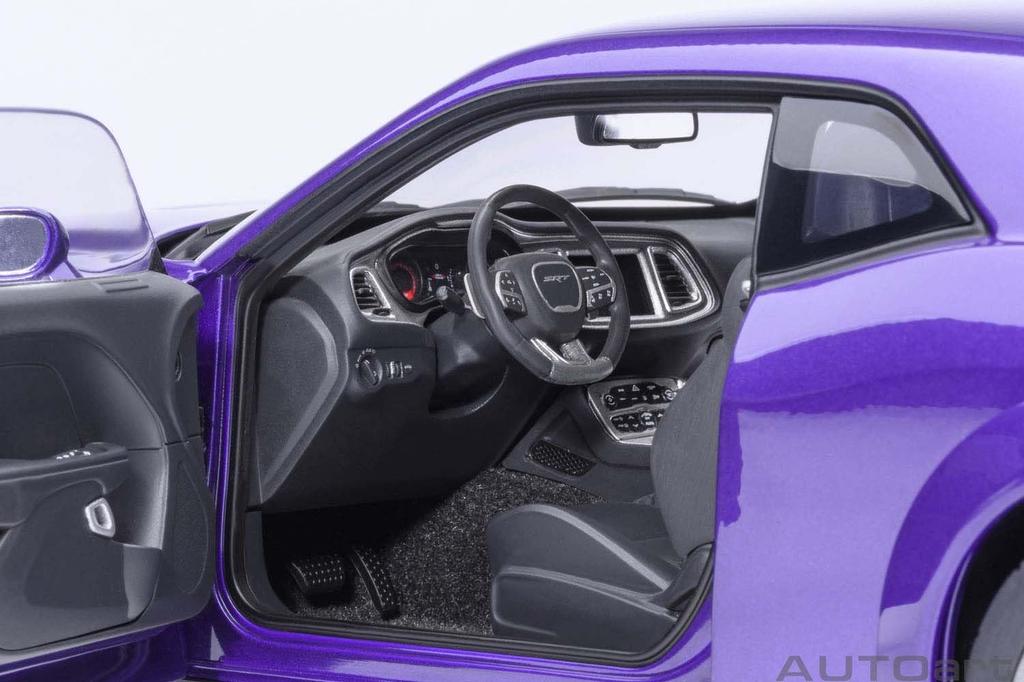 AUTOart 118 Dodge Challenger SRT Super Stock 2023 (Pearl Purple [PLUM CRAZY]) Finished Model 71768