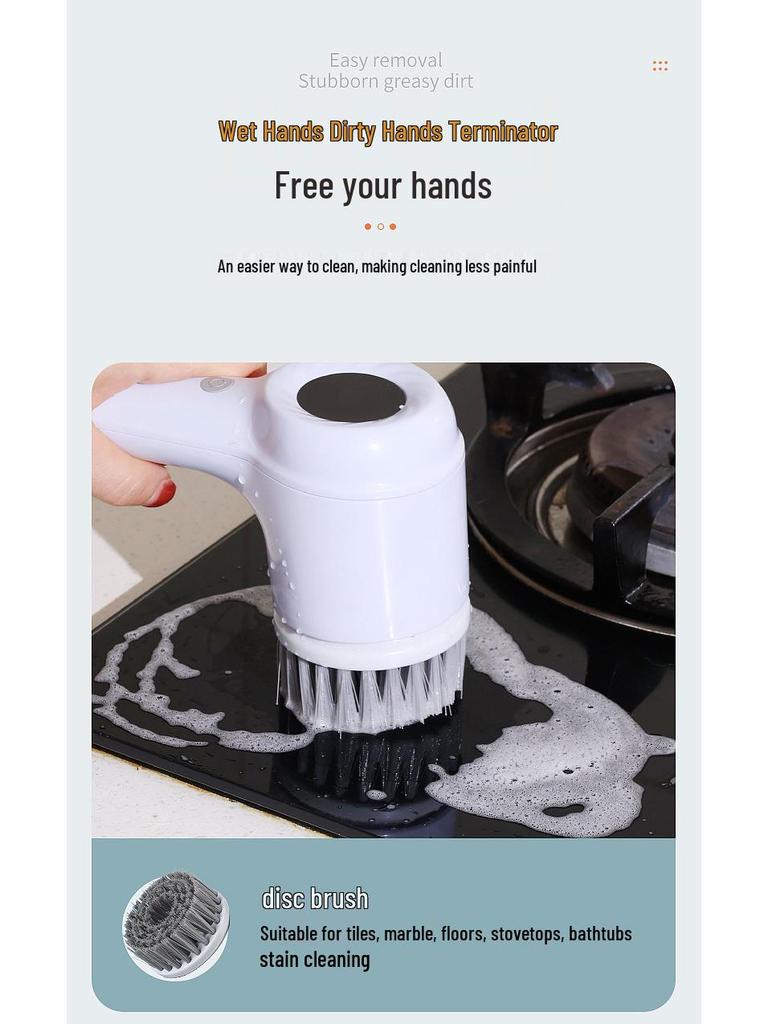 Cordless Electric Cleaning Brush for Kitchen, Bathroom, and Shoes – Multifunctional Handheld Gadget