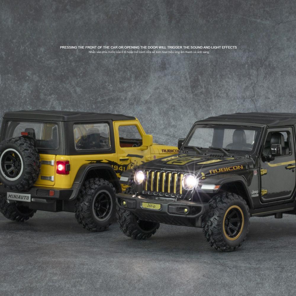 1:32 Jeeps Wrangler Rubicon Off-Road Alloy Model Car Toy Diecasts Metal Casting Sound and Light Car Toys For Children Toy Gift