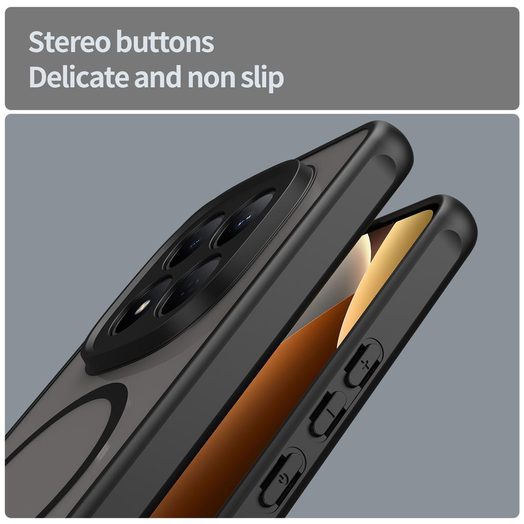 Frosted Shield Shockproof Case For Xiaomi Poco M8Pro Redmi Note 15 Pro 4G Plus 5G Magnetic Wireless Charging TPU Plastic Cover