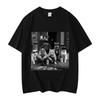 Lustige Katzenbande Meme Grafik T-Shirts Unisex Unisex Mode Vintage Kurzarm-T-Shirt Hohe Qualität Übergroße T-Shirts
