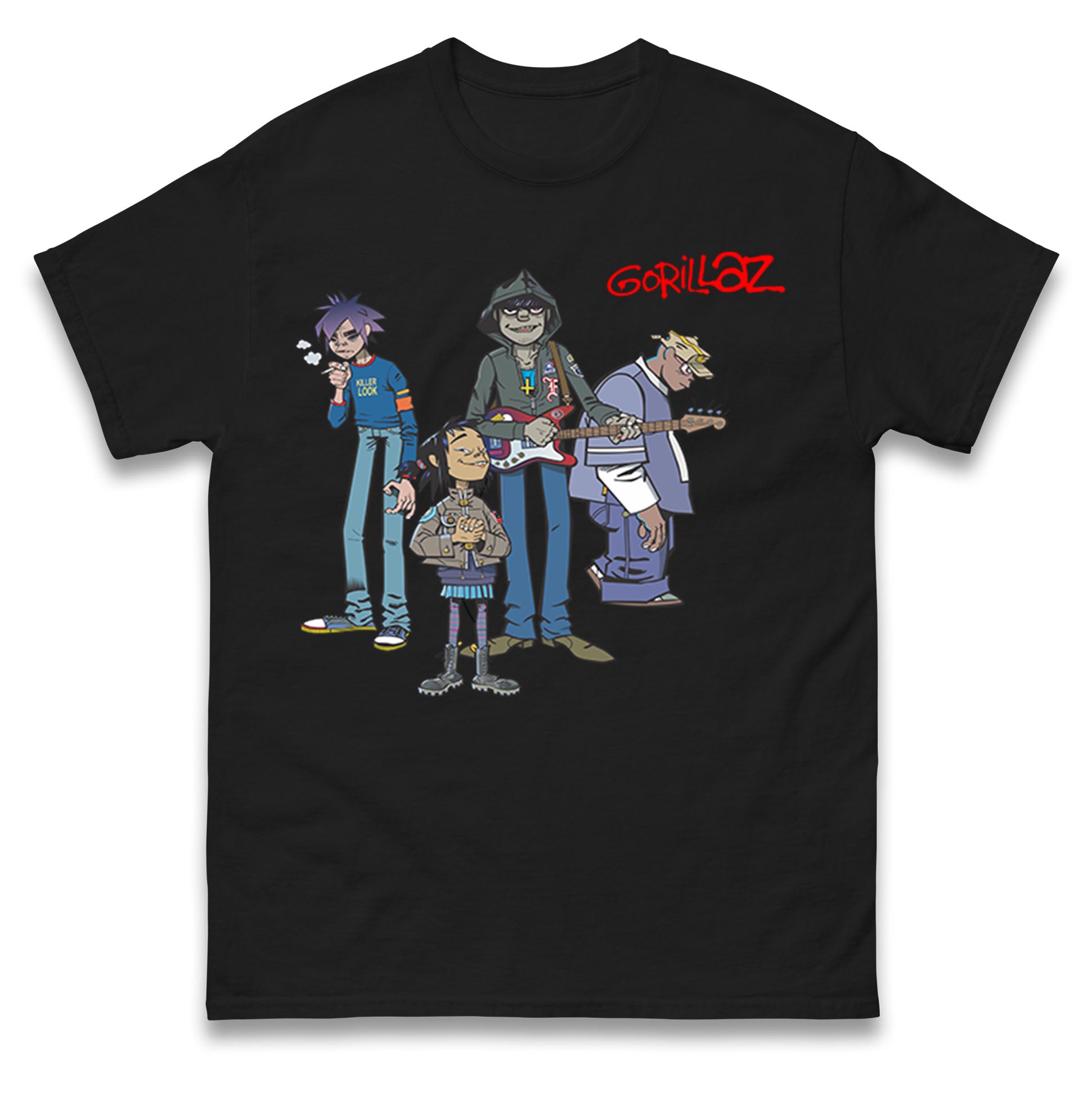 Gorillaz Band T Shirt Tshirt Mens Womens Unisex Tops Tees 2XL