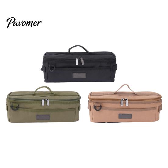 Camping Tool Organizer Travel Cookware Bag Large Capacity Portable Tableware Storage Zipper Closure Waterproof Cooking Utensils Pouch Multi-purpose