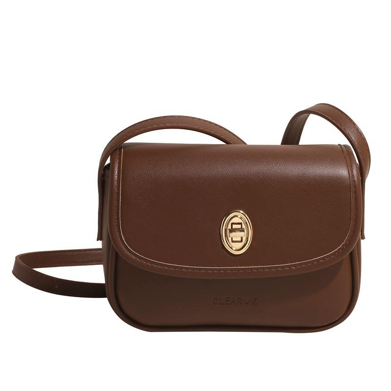 Spring and summer dopamine color small square bag simple and popular high-end soft shoulder bag messenger bag