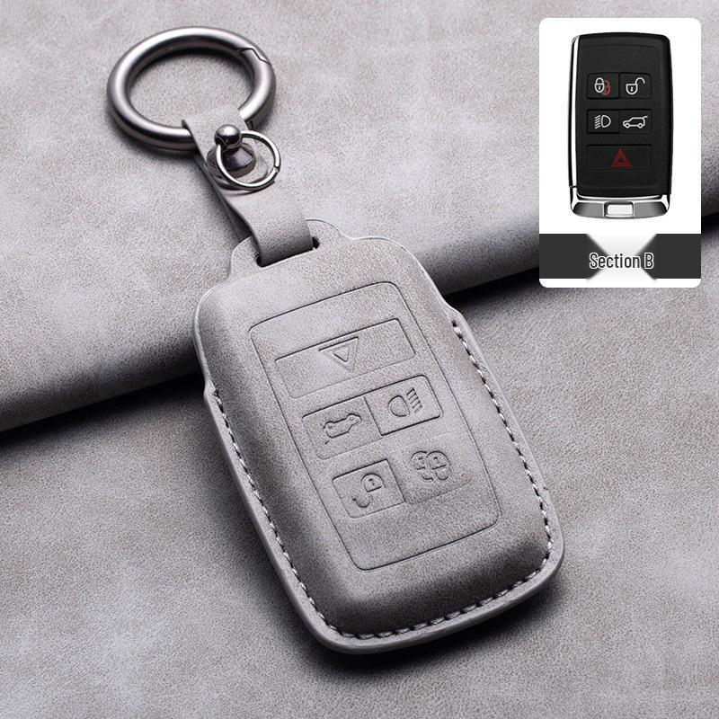 Jaguar Range Rover Sport Velar Evoque L-Buckle Key Cover for Discovery 5, Discovery 4, and Defender.
