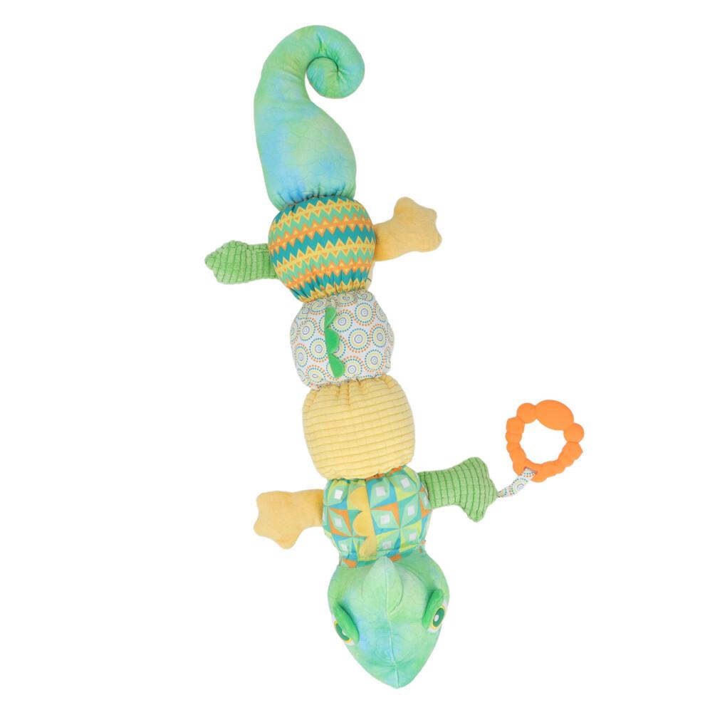 Multi Sensory Crinkle Plush Animal Toy 23in, Colorful & Soothing