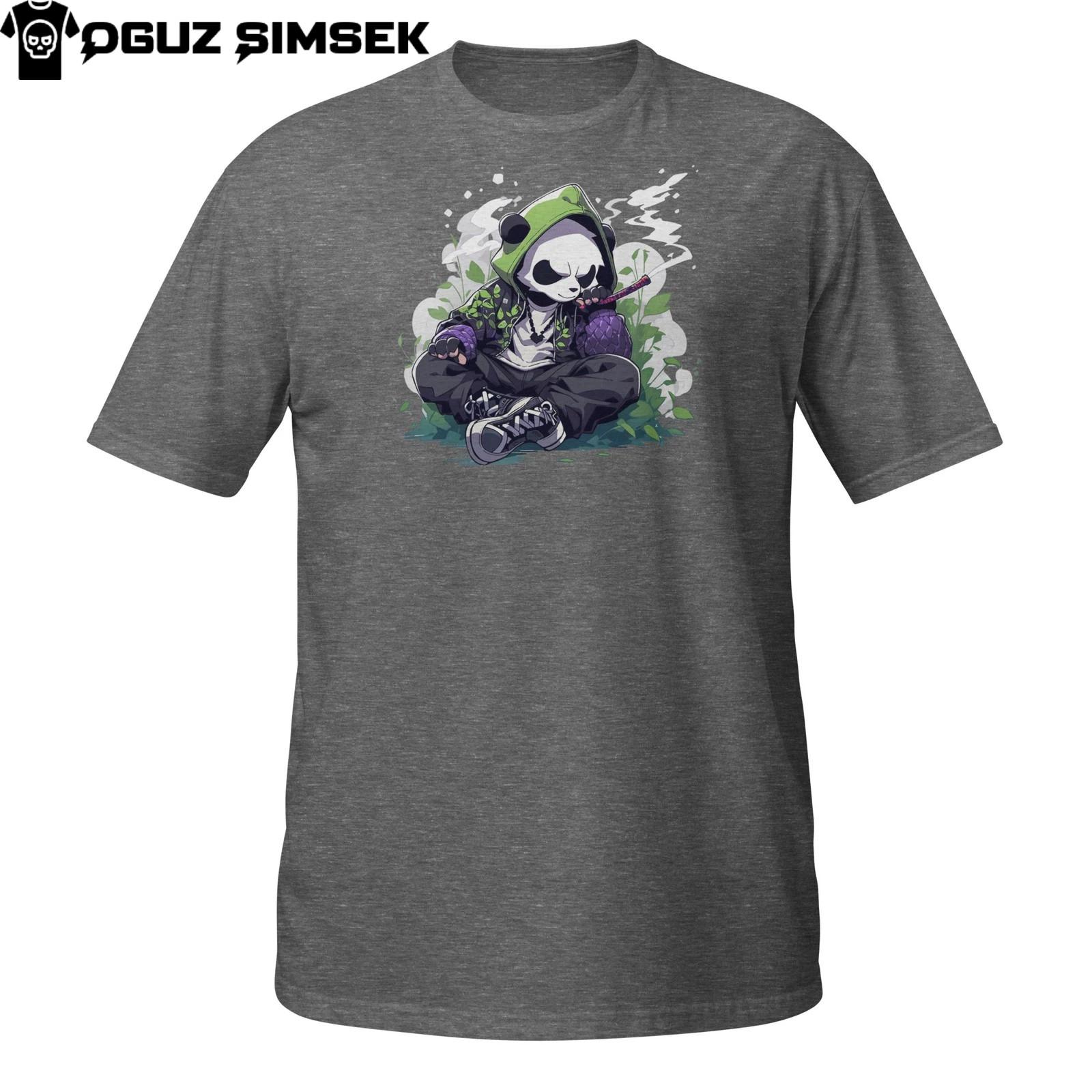 Urban Panda Hoodie Shirt – Cool Cartoon Chill Vibes Graphic Tee S