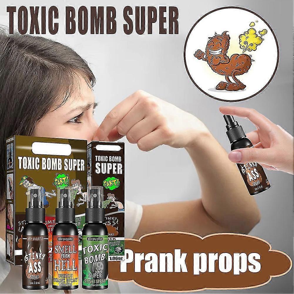 Super Starker Stink-Spray Scherzartikel-Set - 3er-Pack Potente Scherzspielzeuge für Erwachsene und Kinder