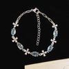 Cool Pull Temperament Winter Snowflake Exquisite Light Luxury Niche Design Zircon High-End Jewelry Adjustment Fashion Bracelet