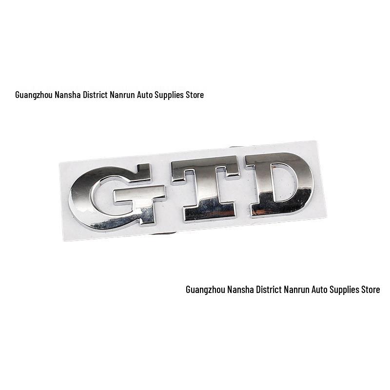 Volkswagen POLO, Golf 6 & 7 GTD Performance Trunk Emblem - Personalized Metal Car Sticker