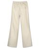 Bikwaieos Faux Leather Banding Flare Pants_Cream